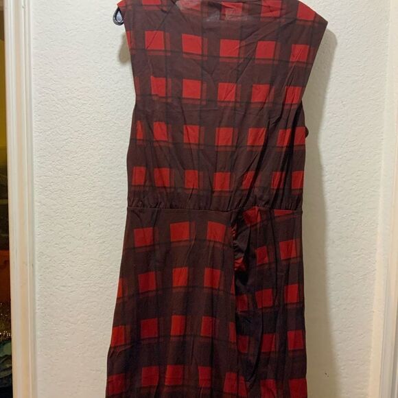 NWOT Derek Lam 10 Crosby Plaid Landry Plaid Muscle Tank Dress D1 - Picture 9 of 13